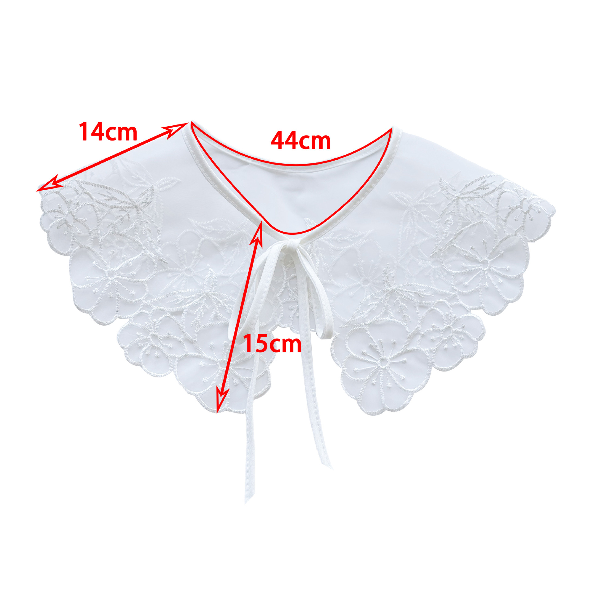 Fábrica directa japonesa hueco falso cuello niños nuevos cuatro temporadas con un pequeño collar decorado de chal venta cruzada image 5