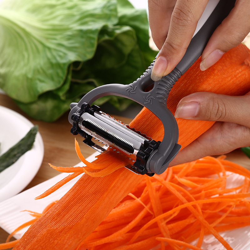 Mango de plástico raspador raspador raspador raspador cuchillo raspador cuchillo raspador de melón U-shaped gadget de cocina doméstica