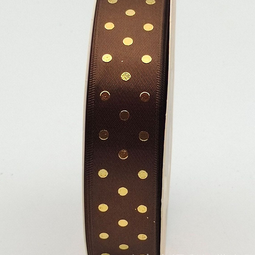 Dot dorado cinta de lunares cinta arco hecho a mano cinta caja de regalo embalaje fábrica suministro directo cinta al por mayor