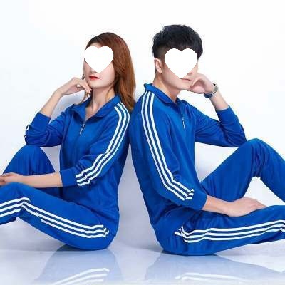 봄과 가을 캐주얼 스포츠 세트 남자 긴팔 카디건 스웨터 핸섬 3 극 대학 커플의 느슨한 투피스 세트