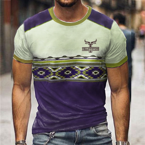 2024 nueva moda callejera impresión 3D camiseta transfronteriza verano casual suelta deportiva impresión 3D manga corta