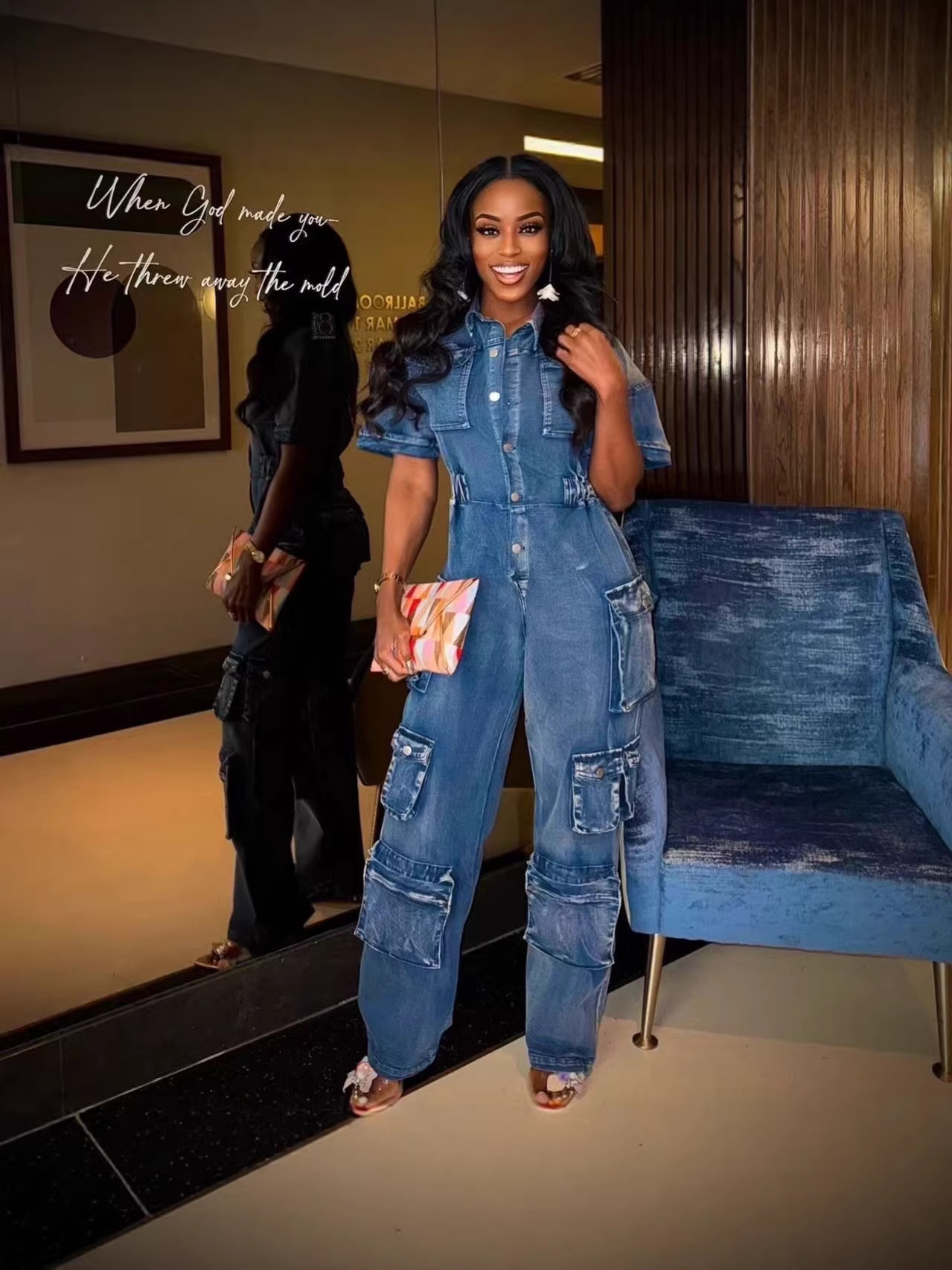 Comercio exterior transfronterizo Europa y América ropa de mujer nueva ropa de lavado pantalones de botón de bolsillo jeans pantalones de manga corta