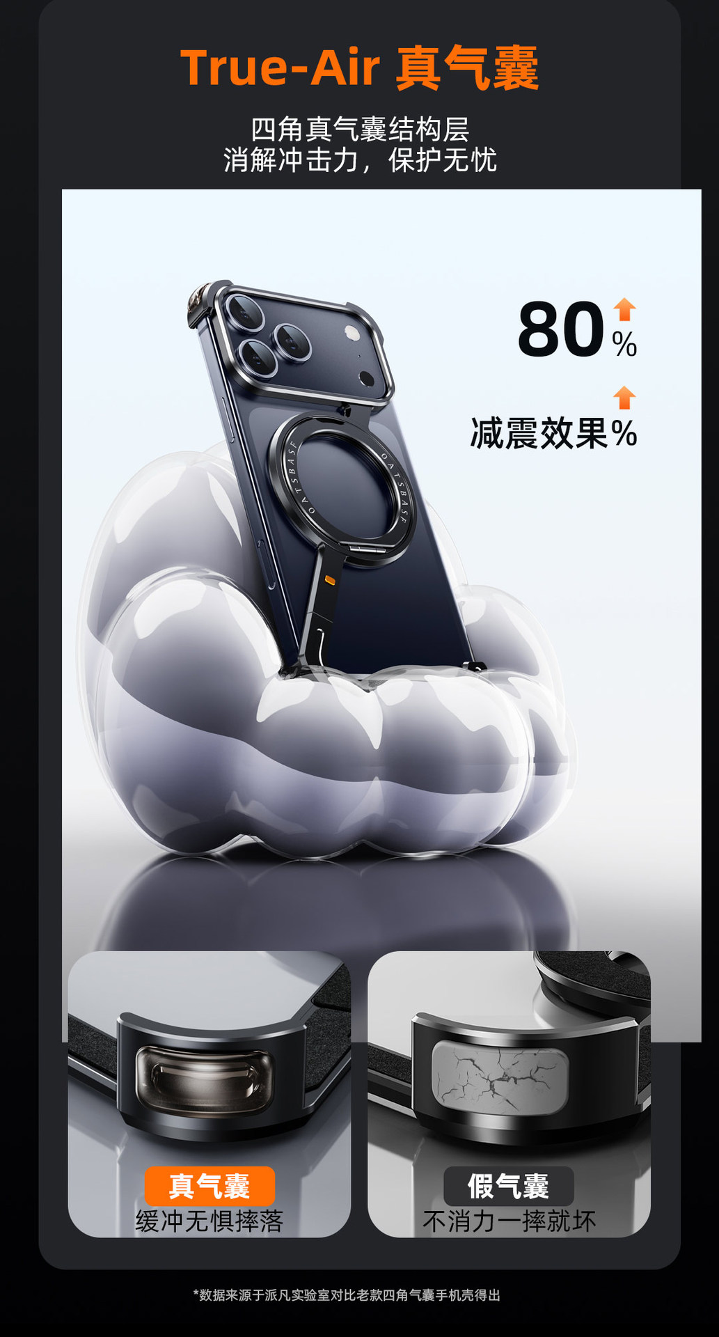 Ốp lưng từ tính xoay kim loại tản nhiệt cho iPhone 17 Pro Max, viền mỏng không viền — Đen, Nguyên bản, Xanh dương, Cam chi tiết 7