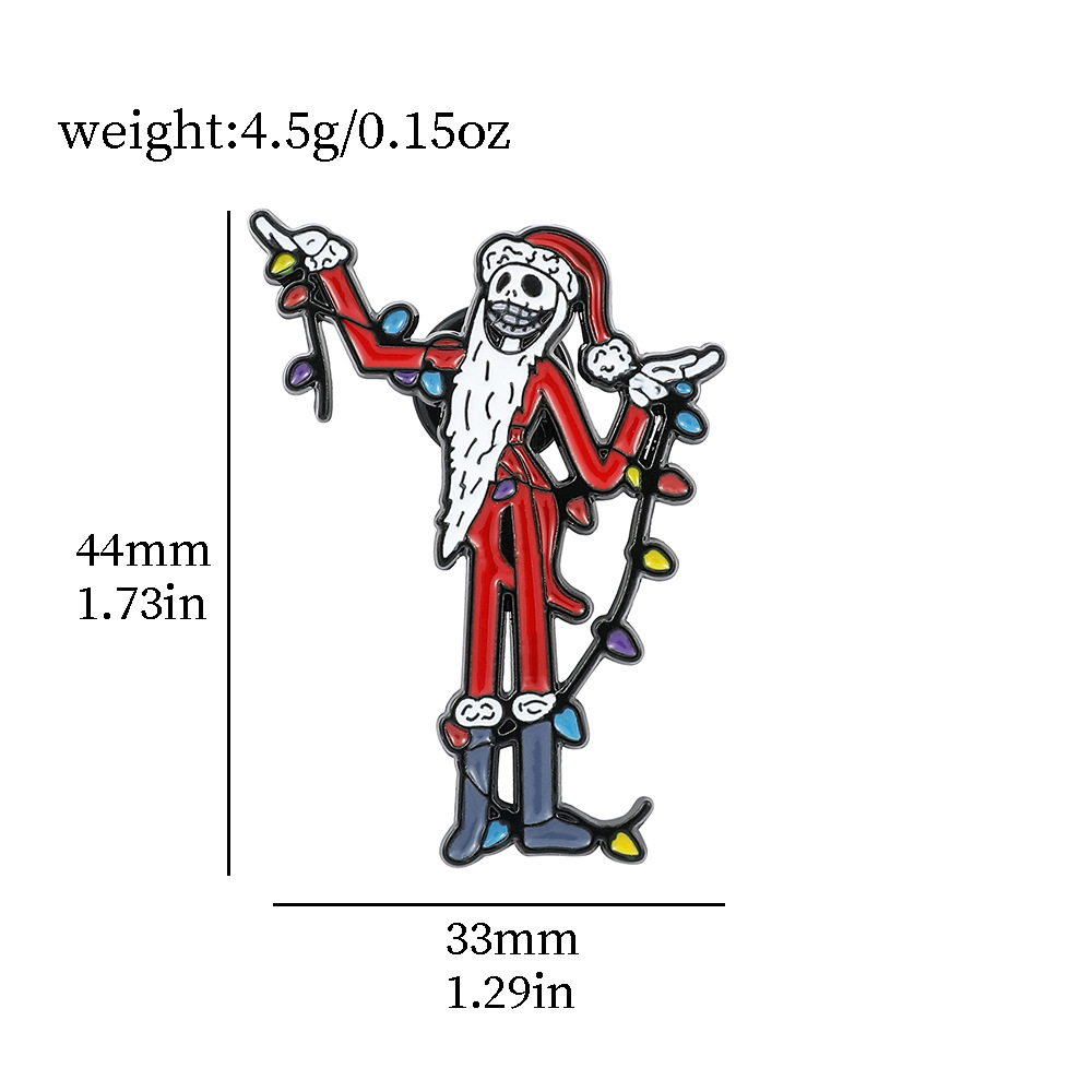 Funny Santa Claus Alloy Enamel Unisex Brooches display picture 1