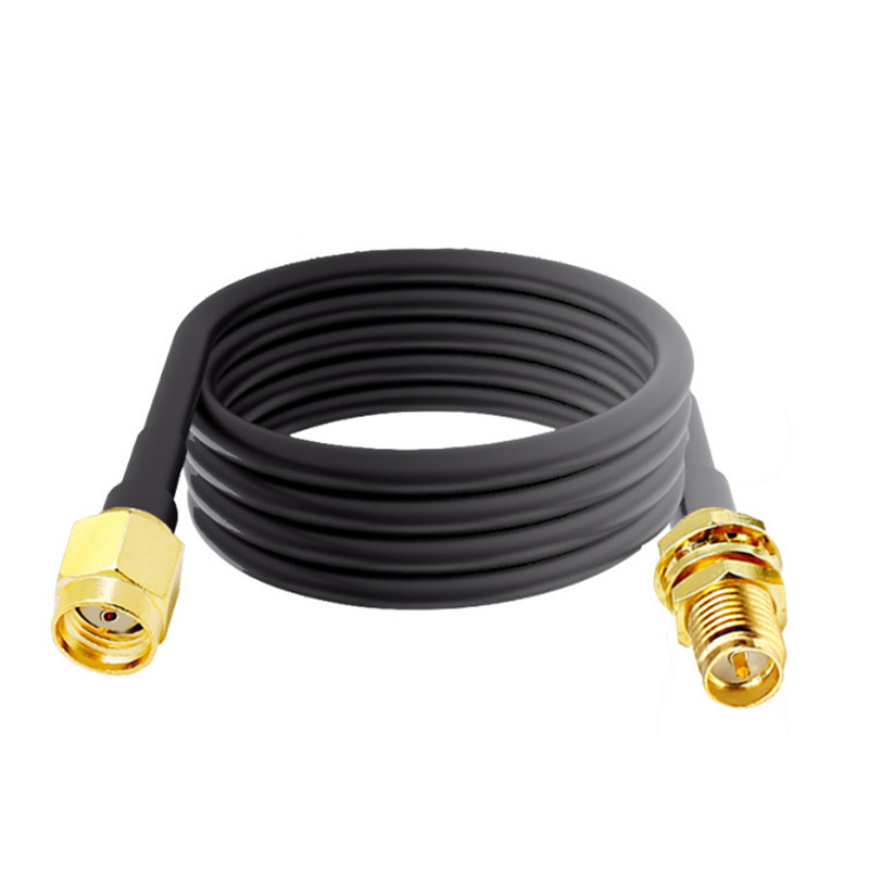 WIFI信号延长线50-3/RG58同轴转接线射频电缆RP SMA公母天线馈线