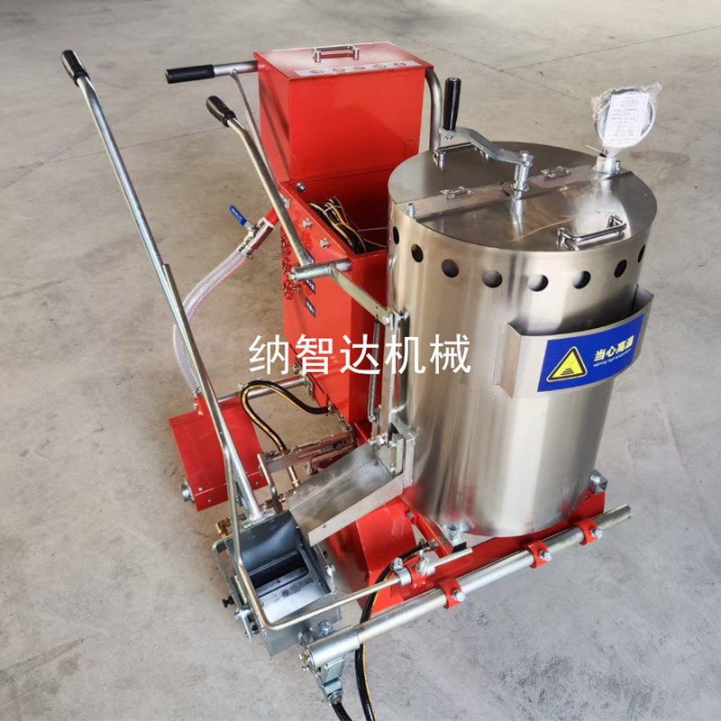 手推热熔划线机 市政路面标志线喷线机 沥青水泥路热熔划线一体机