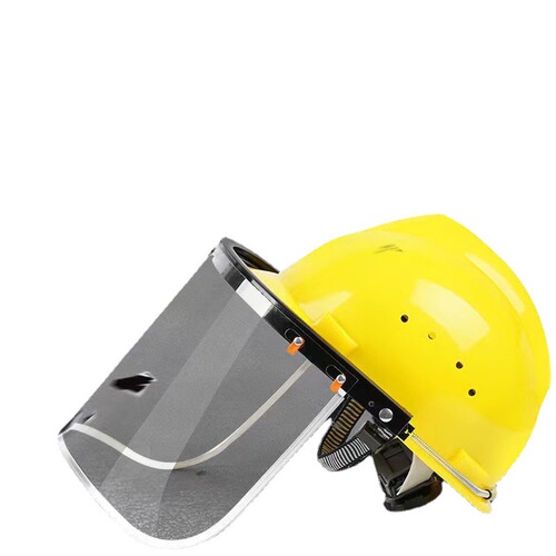 Factory-provided safety helmet aluminum alloy support edge face shield electric welding face shield anti-spatter welder protection face shield