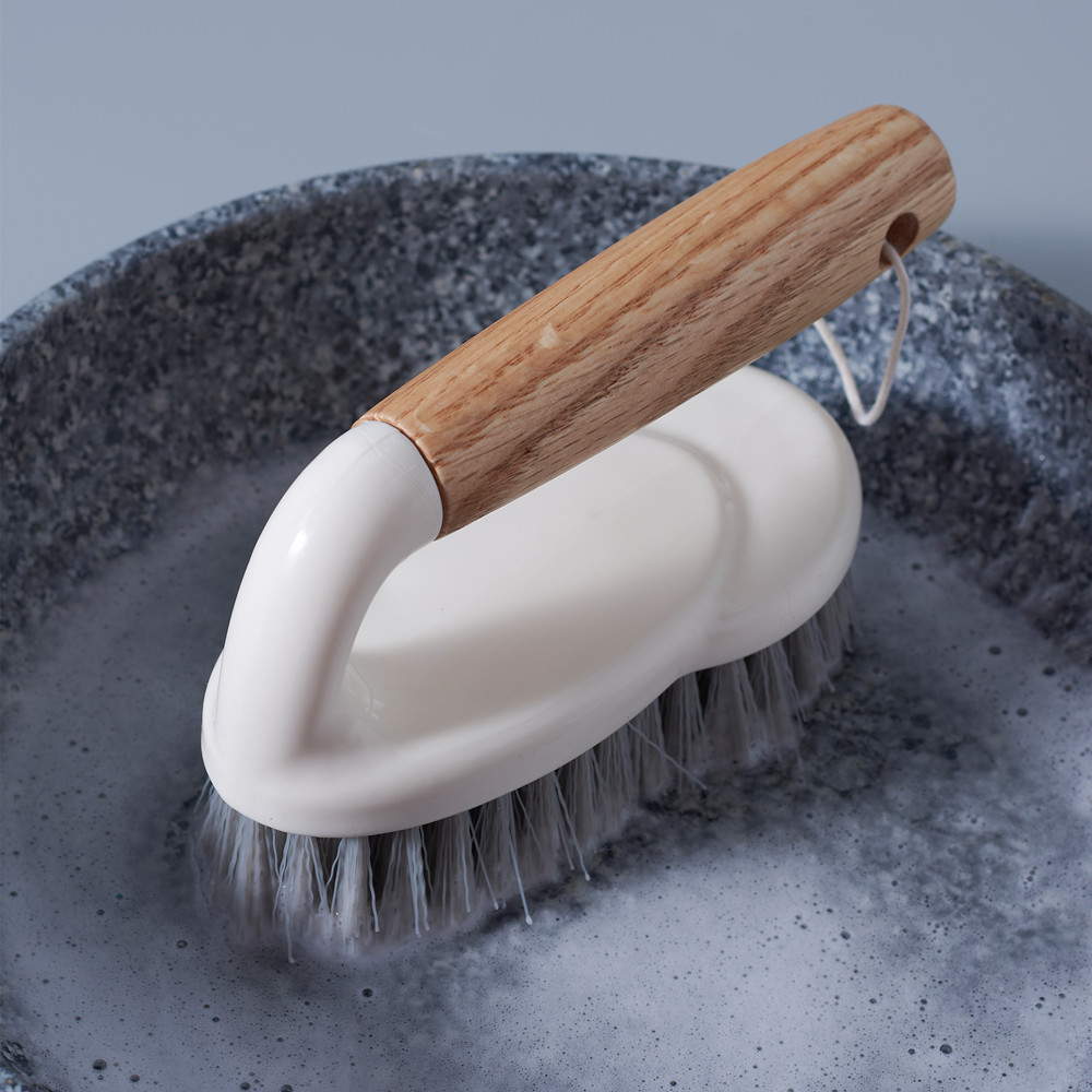 비 스틱 오일 더러운 손 씻기 냄비 브러시 그릇 나무 손잡이 긴 손잡이 브러시 주방 청소 도구 브러시 냄비 공급 바닥 브러시