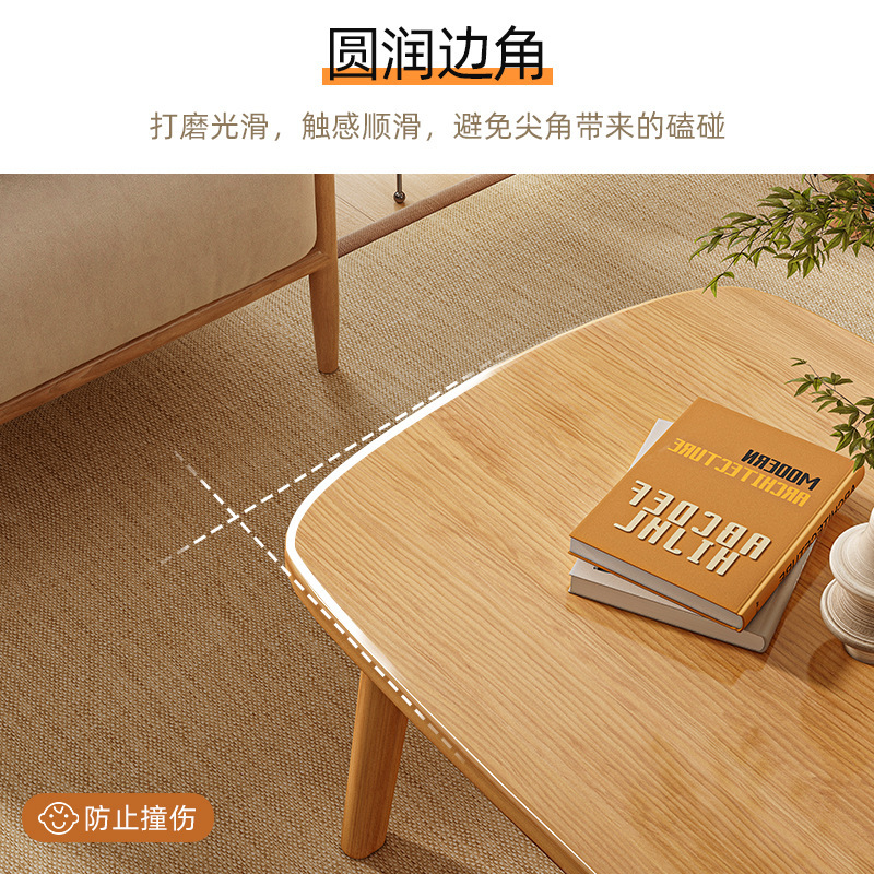 Mesa de café plegable sala de estar hogar pequeño apartamento mesa de té simple moderno simple mesa de registro minimalista mesa de té de madera maciza