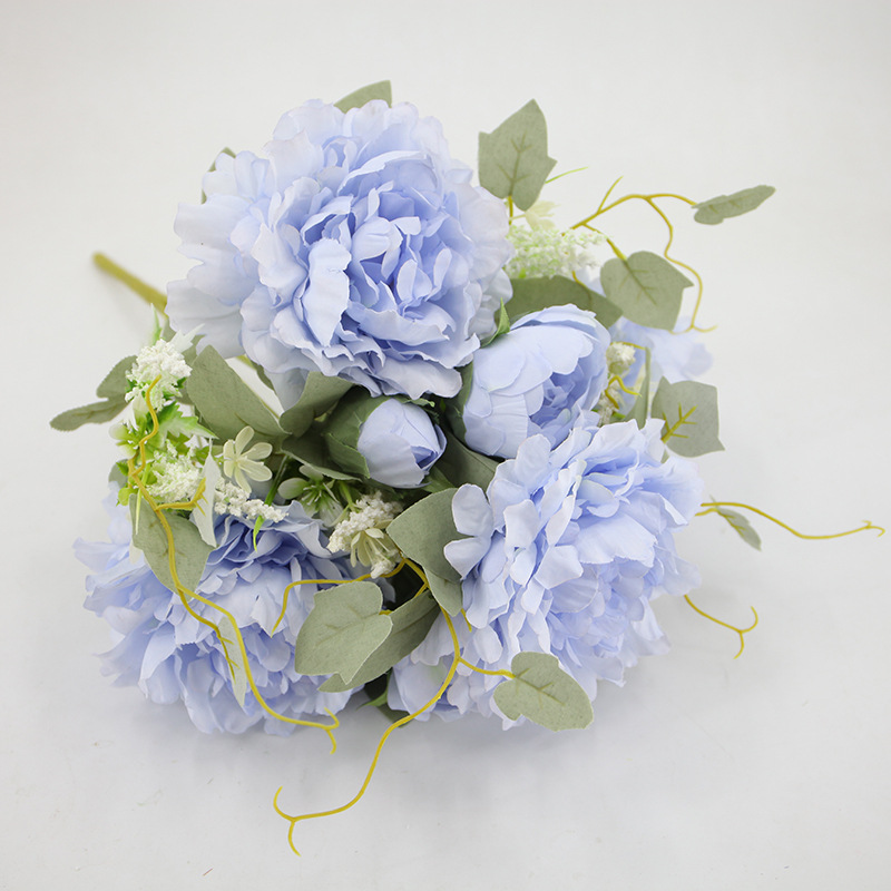 Simulación de un montón de peonías decoración del hogar flores artificiales flores imitación fotografía apoyos flores de seda al por mayor