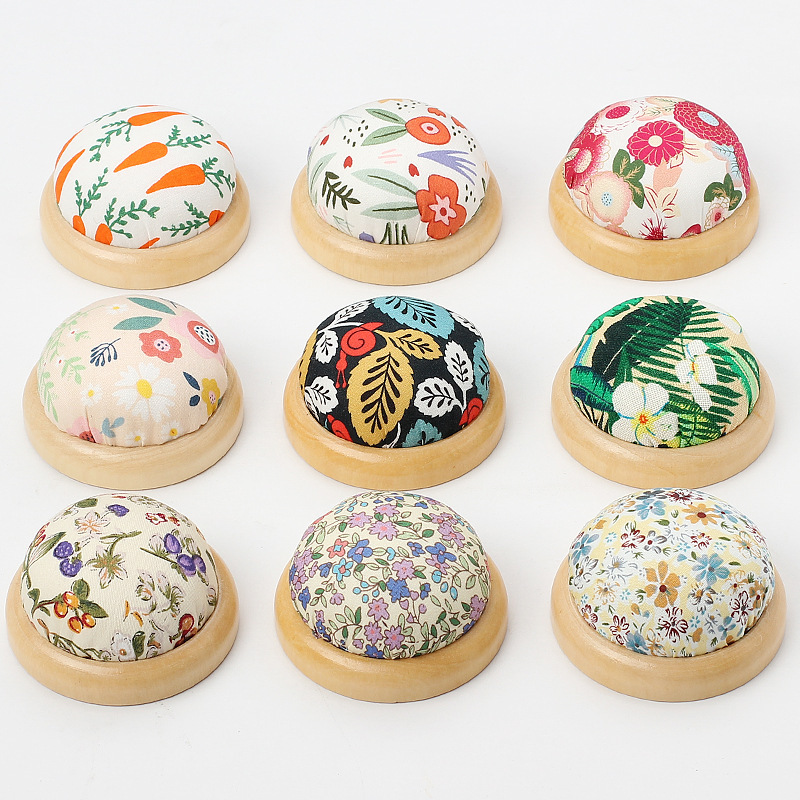 Tela de costura Herramienta de aguja de almacenamiento de bricolaje hecha a mano Bolsa de inserción de aguja de fondo de madera Bolsa de inserción de aguja Bolsa de inserción de aguja