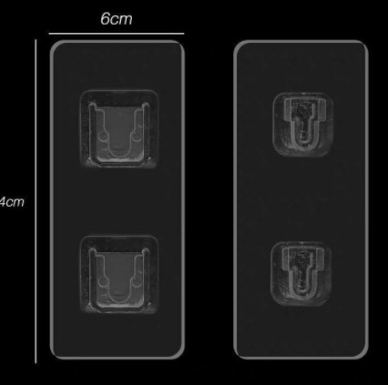 Pegatinas sin costura Madre y niño hebilla pasta de clavos sin clavos pegatinas de tablero de enchufe de pared fuerte dispositivo de pasta de enchufe hembra y niño hebilla de doble cara pegatinas hebilla