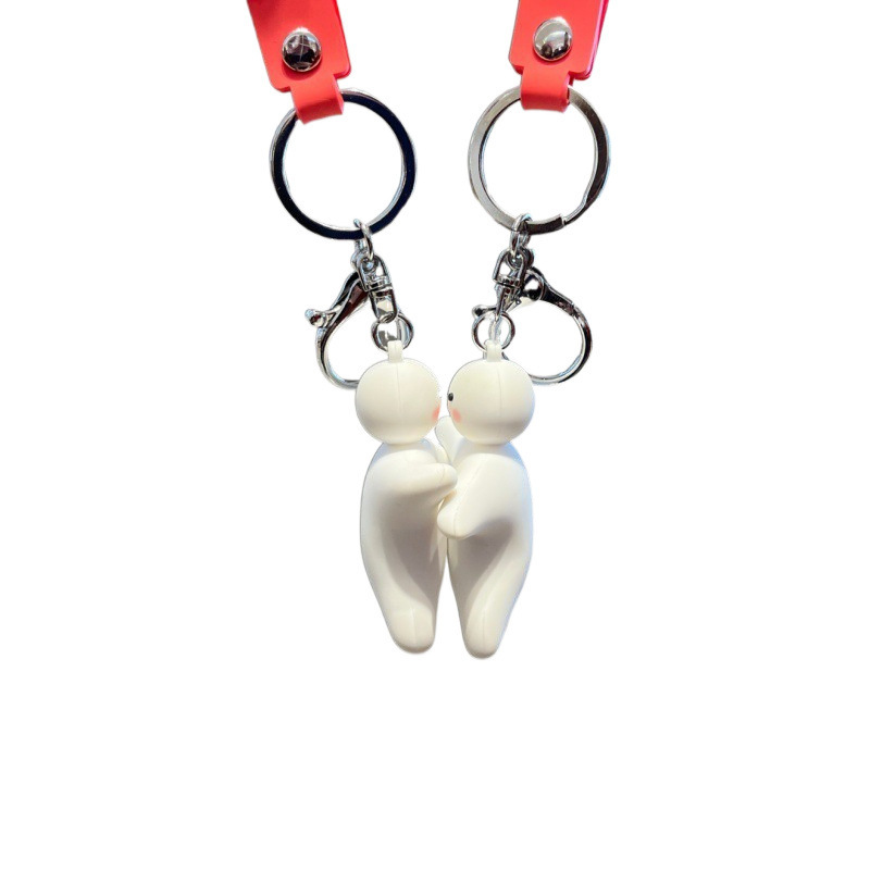 ディザトーンの同じタイプの磁気吸引抱っこのキーホルダーのカップルはプレゼントを貼って彼氏の彼女のカップルにプレゼントします。