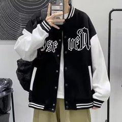 跨境代发潮牌夹克外套男秋季新款棒球服宽松百搭开衫夹克外套男
