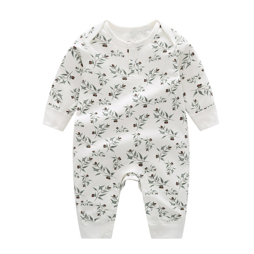 Cross-border baby spring jumpsuit foreign trade ins style baby clothes baby spring and autumn pure cotton boneless crawling clothes