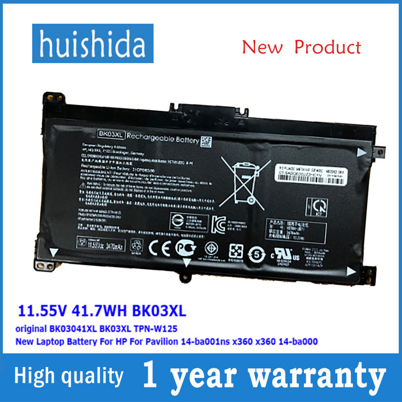 For HP BK03XL 14-ba001ns x360 x360 14-ba000 TPN-W125 battery
