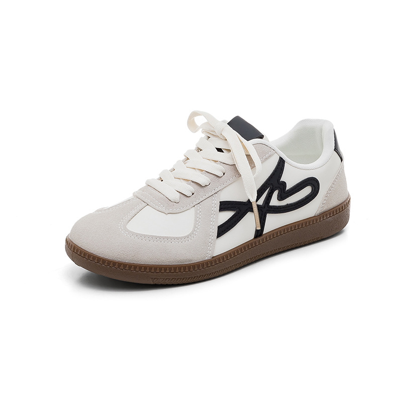 Hombres y mujeres retro plano Agande zapatos de entrenamiento de otoño nuevos zapatos casuales suaves zapatos deportivos pequeños zapatos de skate blanco F8863