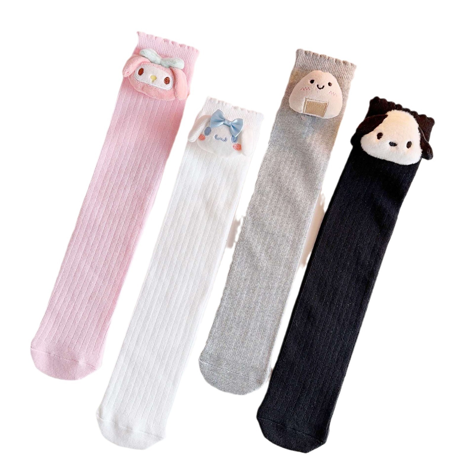 Medias infantiles de moda ins Corea del Sur Red roja de moda Niños calcetines para niños y niñas Calcetines altos otoño e invierno Bebé media pantorrilla muñeca Calcetines