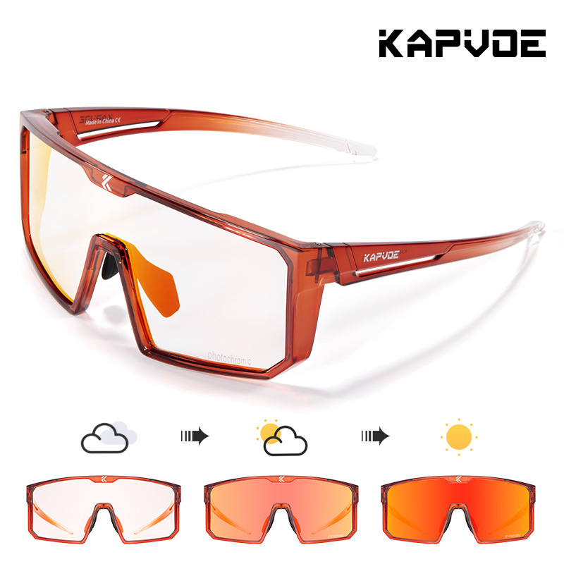 Gafas de Ciclismo Deportivo de TR90 con Protección UV y Marco Completo para Deportes al Aire Libre