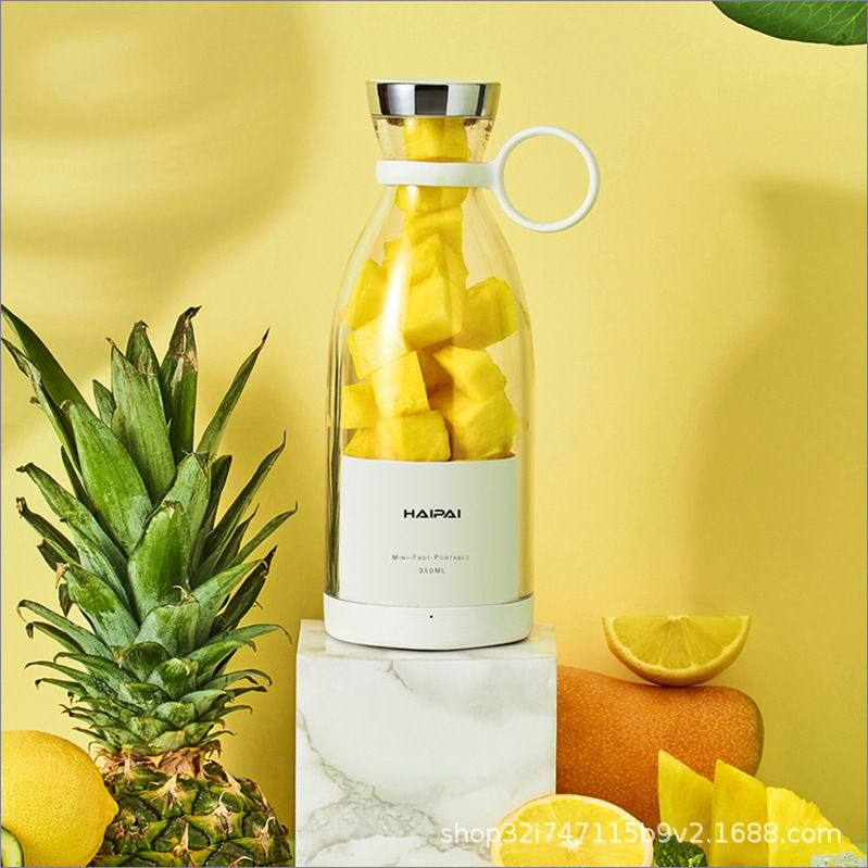 Hai Brand Hp-G350A Magnetic Portable Juice Cup for Outdoor Travel 350ml Glass Juicing Cup Wholesale