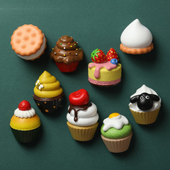 Simulated food food toy diy refrigerator magnet creative three-dimensional resin magnet wholesale cultural and creative boutique cake