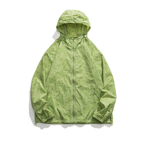 Sun protection clothing for men and women, summer thin outdoor UV protection skin clothing for couples, casual sports hooded jacket outerwear