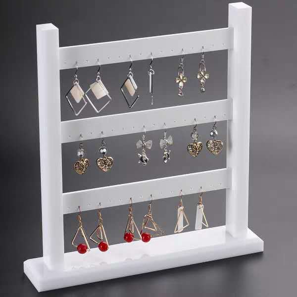 Simple Style Style 1 Piece Arylic Simple Style Square Jewelry Rack