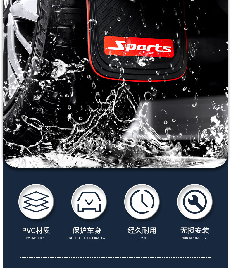 Suitable for general-purpose models, tire fenders, front and rear wheel fenders, modified car supplies manufacturers spot