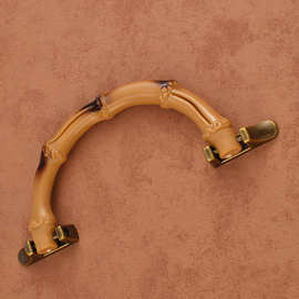 半圆环仿真竹子提手竹节手柄拉手编织包五金配件塑料竹节手挽把手