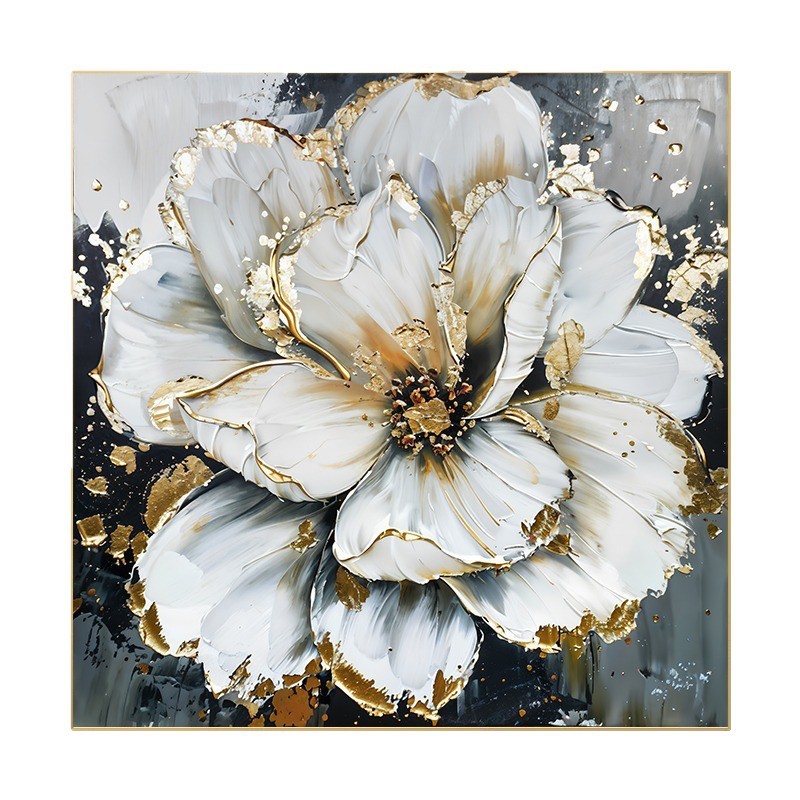 抽象花卉餐厅装饰画轻奢高级感饭厅墙面挂画艺术大气客厅背景壁画|undefined