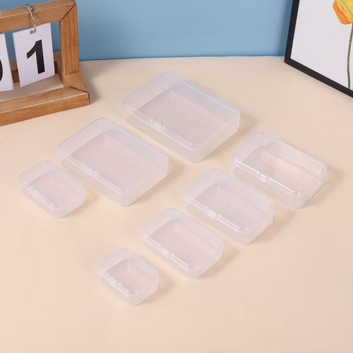 Rectangular square box soap flower tablets transparent plastic storage box beaded accessories fishing gear blade earplugs square box