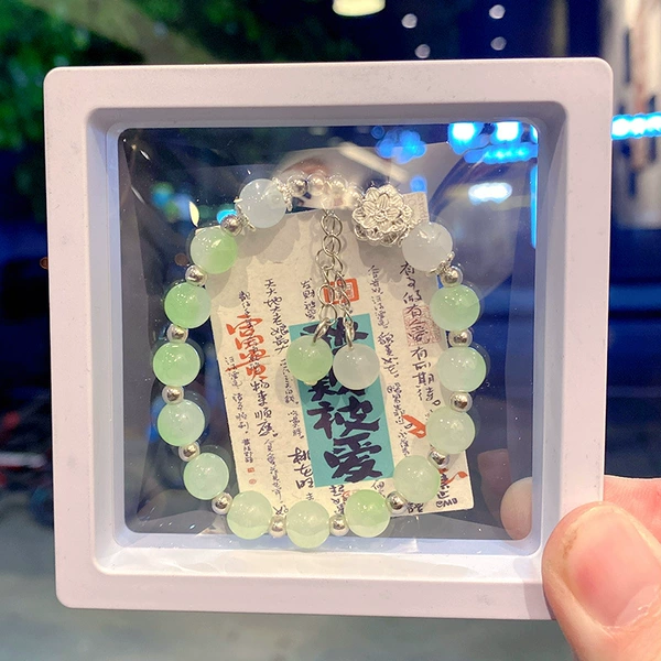 Light Green Lotus Bracelet Boxed