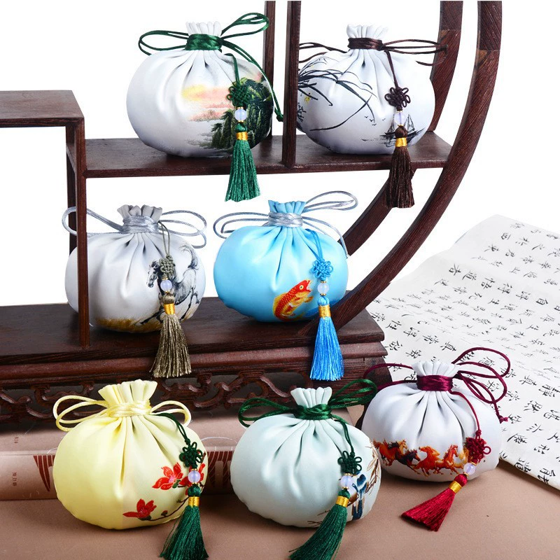 Оригинальная краска кисточкой Саше безопасная сумка пустая сумка Hanfu аксессуары автомобиль подвеска Античный Саше