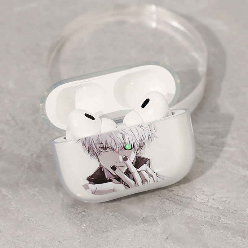 Anime Tokyo Ghoul Jinmu Yan Lights Airpods 4a generación pro3a generación funda protectora de carcasa blanda funda para auriculares pro2