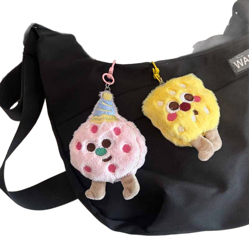 柔らかくてかわいいシミュレーションぬいぐるみ食品キーホルダークッキークッキーフィギュア人形学生スクールバッグペンダント|undefined