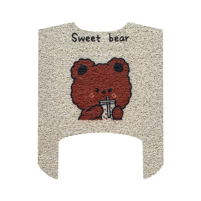 Battery Car Modification Accessories Decorative — Electric vehicle foot mat - milk-tea-bear-mavericks-nxt-master-edition