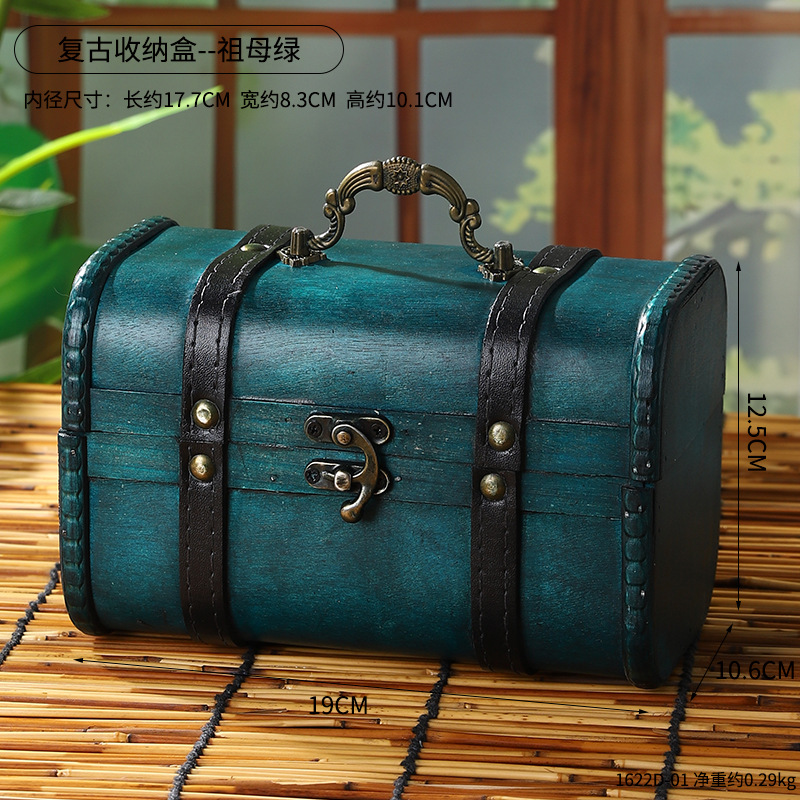1622D-01 Decorative Storage Box--Emerald