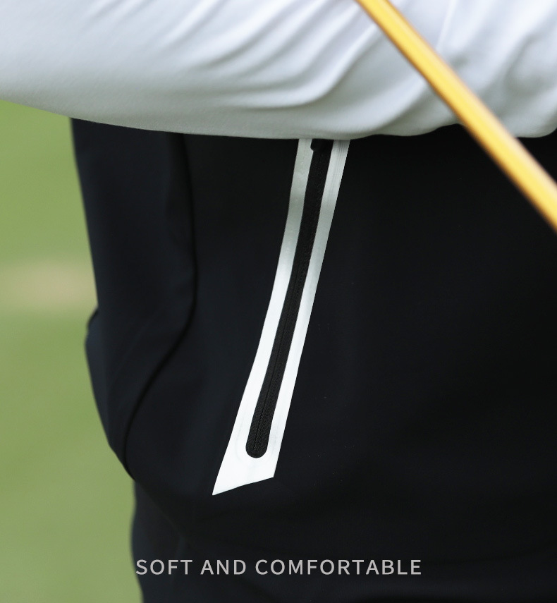 Áo ghi lê golf PGM nam chống gió nhẹ, cổ đứng, form vừa — YF655-Gi lê trắng, YF655-Áo gi lê màu đen, YF655-Gi lê kaki chi tiết 18