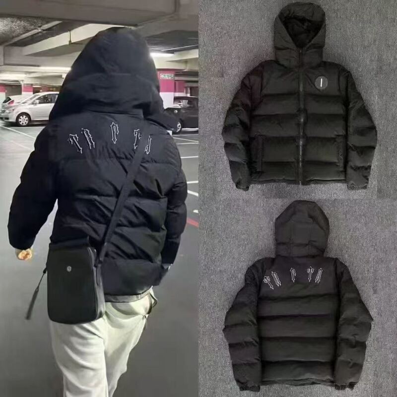 Cross-Border Plus-Size Luxury Design Hot-Selling Fashion Jacket, Thickened, Cold-Resistant, Waterproof, Hooded Men's Jacket