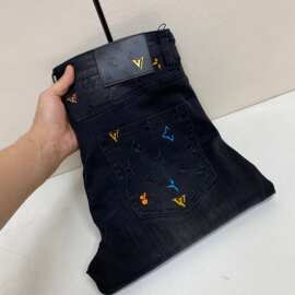 3922 驴牌春夏新品男装L家高端水洗黑色牛仔裤男生高级感奢品长裤