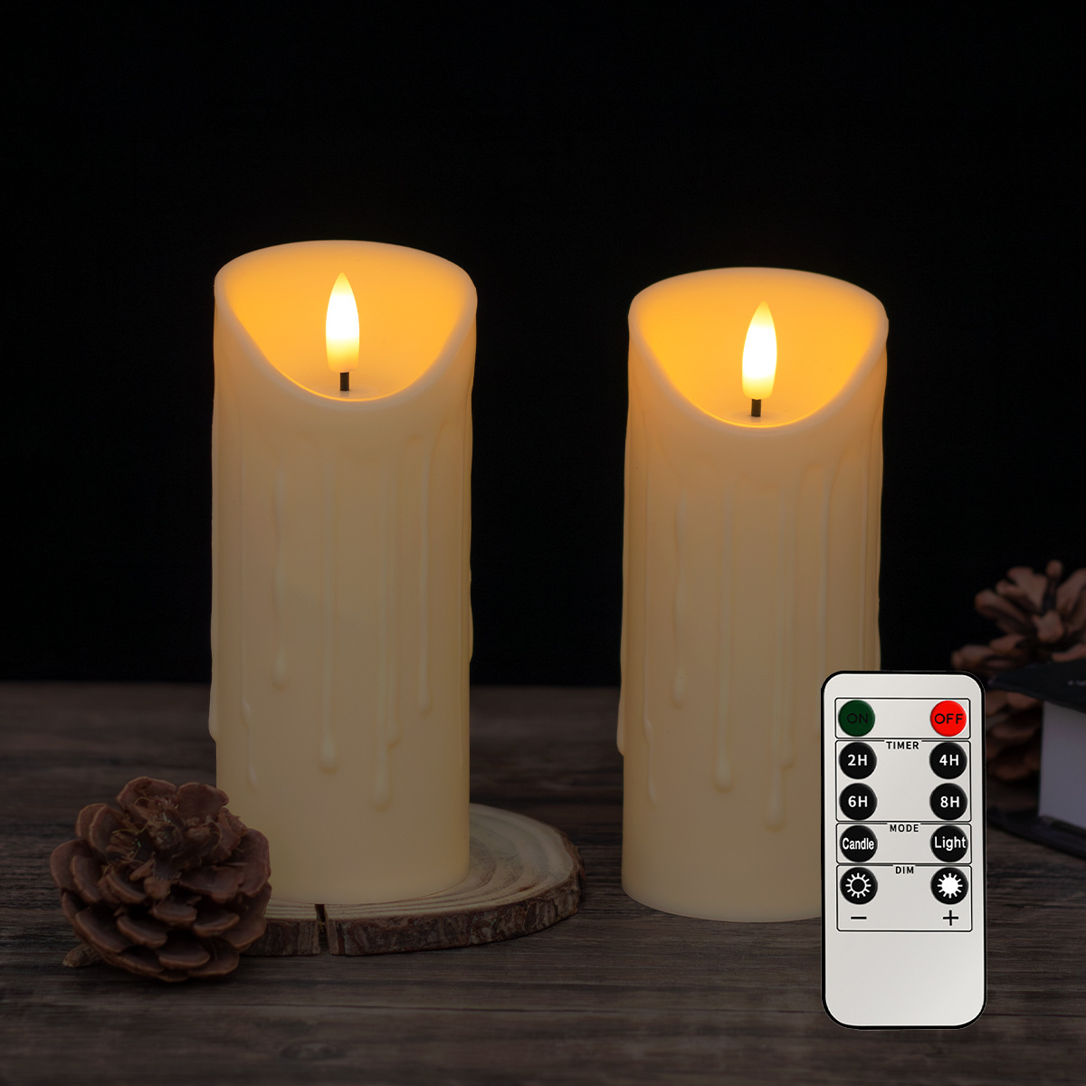 LED luz de vela electrónica Navidad fiesta de Halloween ambiente suministros de diseño lámpara de vela de simulación luz de ambiente de boda