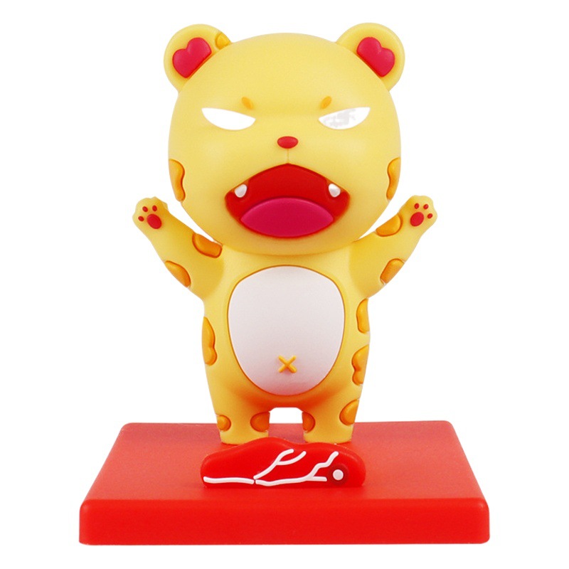 Cartoon Little Leopard Mobile Phone Holder Desktop Creative Mobile Phone Holder Shelf Cartoon Cute Gift Birthday Gift Holder