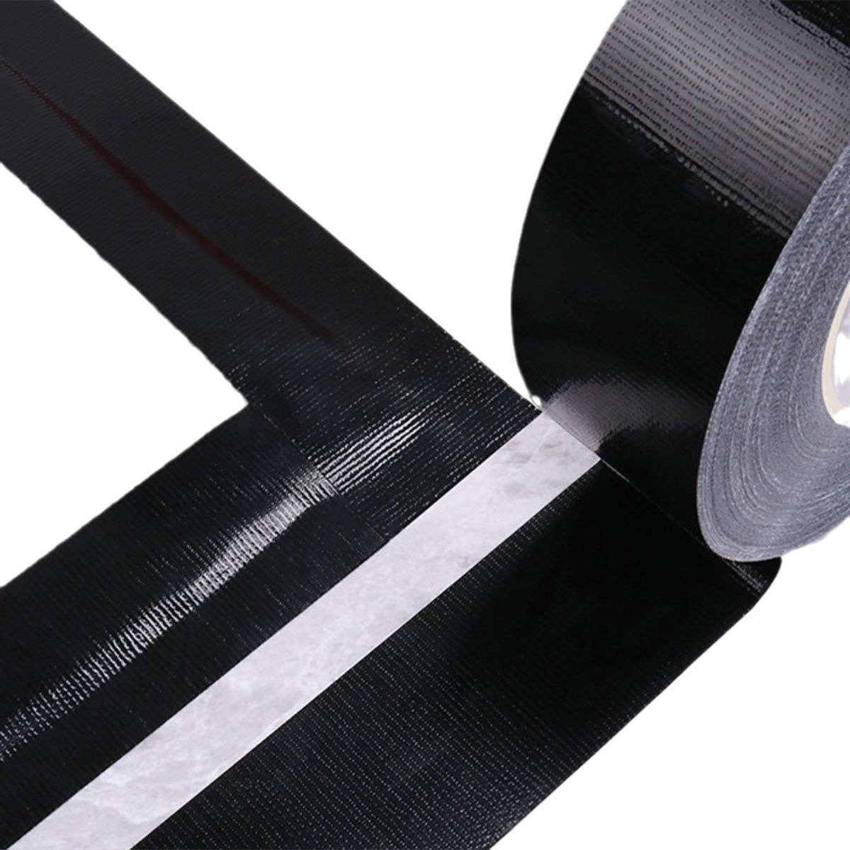 Cinta negra fuerte pegajosa estupenda del paño 50mmx30Y tubo cinta roja plata de una sola cara cinta impermeable de la alfombra