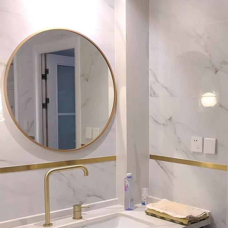 Factory Direct Sales Round Frame Mirror Hotel Engineering Home Bathroom Bathroom Bedroom Mirror