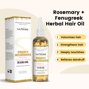 Cross-Border Sauvasine Rosemary + Fenugreek Herbal Hair Care Oil 120ml