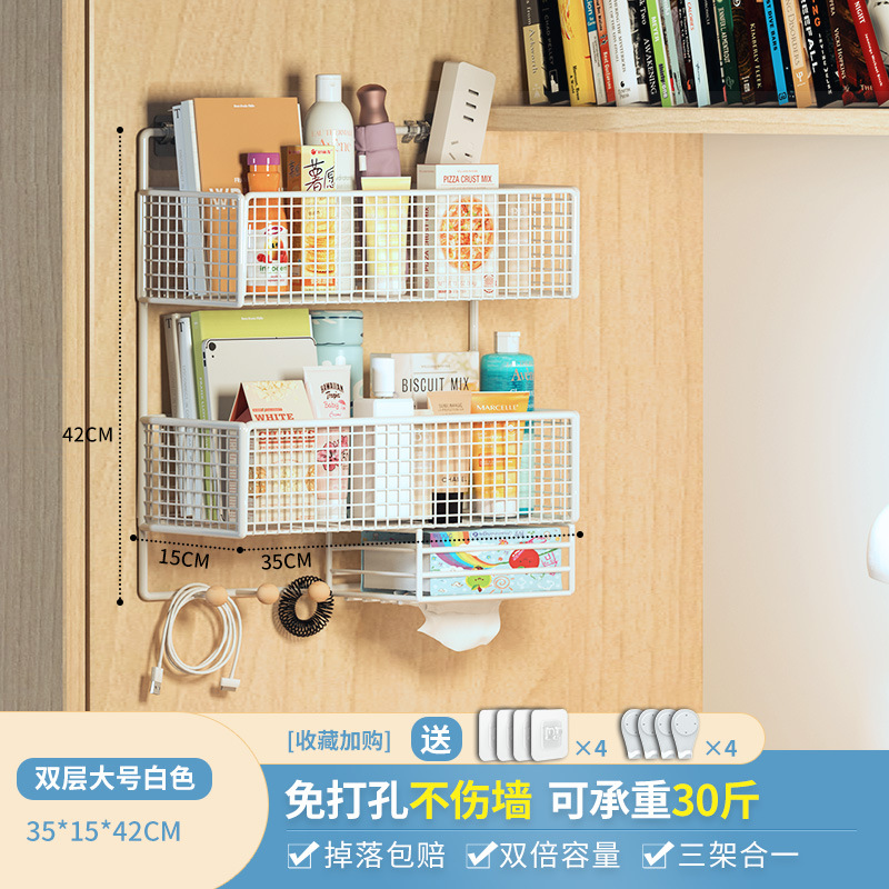 티슈 홀더가있는 더블 화이트 라지