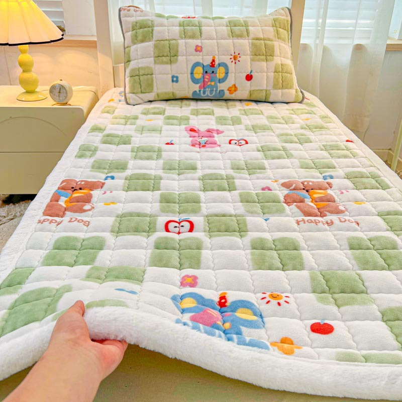 따뜻한 벨벳 엣지 매트리스 파라다이스 체커보드