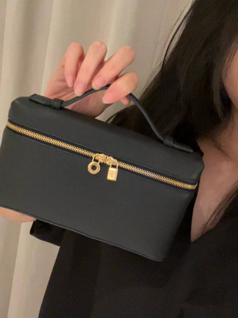 LP19真皮饭盒包gigi同款凯利包荔枝纹牛皮手提包单肩包女菱格纹