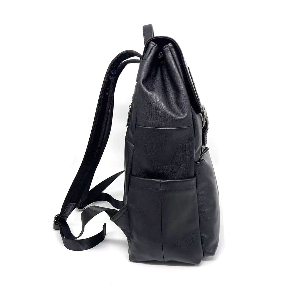 Men's Leather Business Backpack For Travel And Office Work_voghion.com