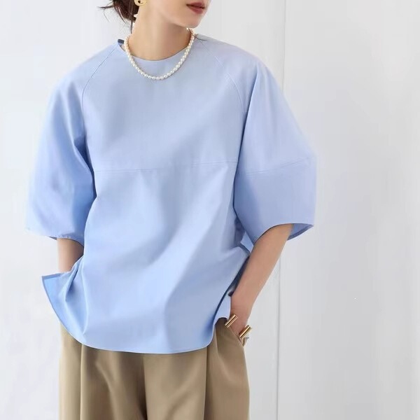 Cross-Border Export of Japanese Women's Clothing, Southeast Asian Summer Casual and Stylish Lantern Sleeve Shirts